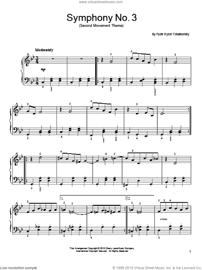 Symphony No. 3 In D Minor ("Polish"), Op. 29, First Movement Excerpt