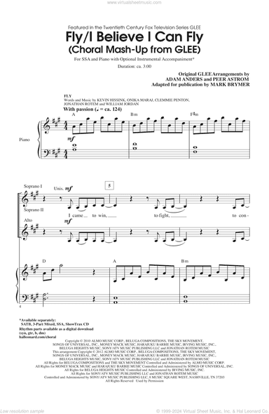 Fly / I Believe I Can Fly (Choral Mash-up from Glee) (ed. Mark Brymer)