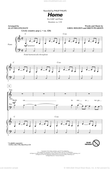 Home (arr. Alan Billingsley)