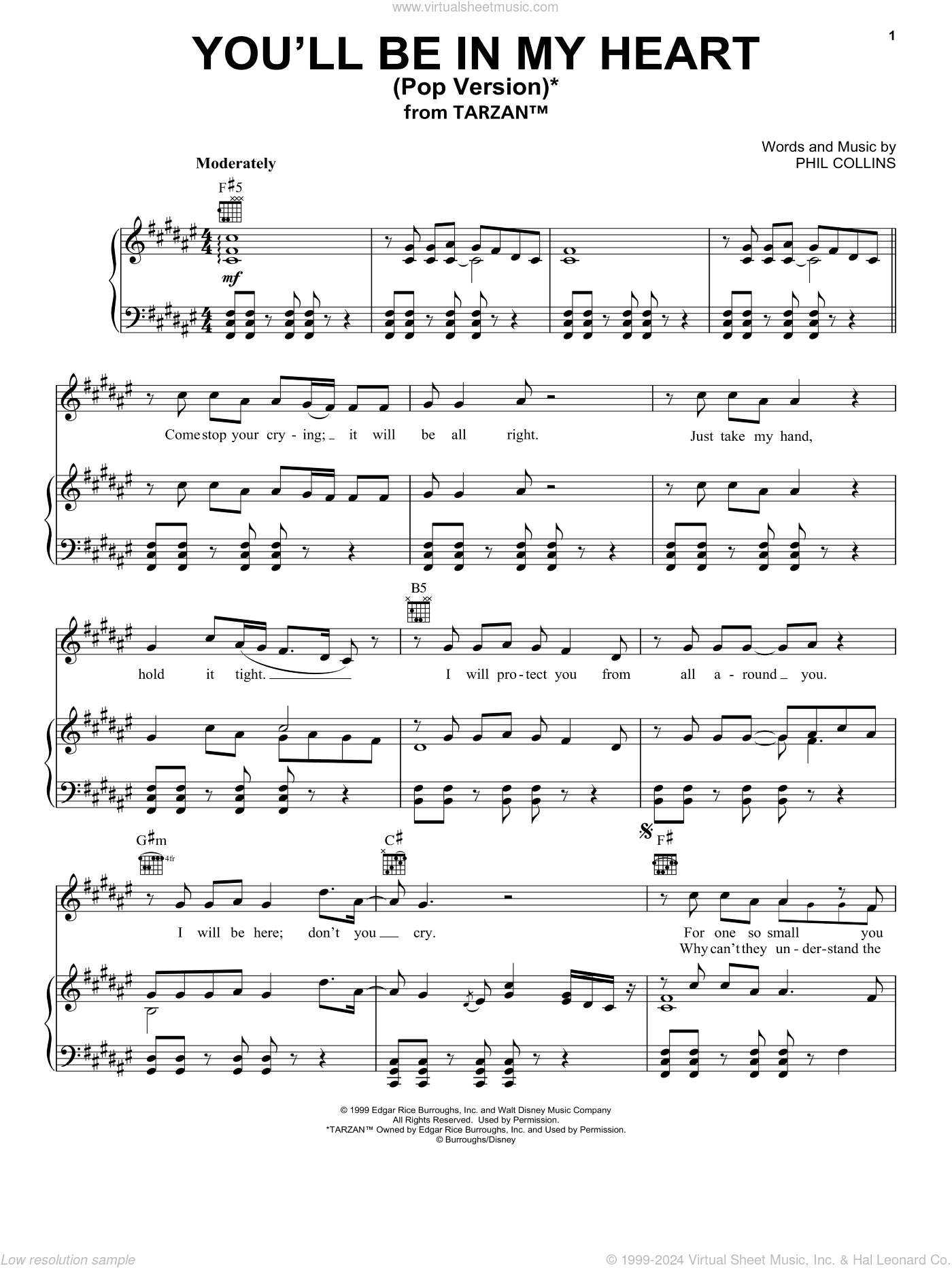 You'll Be In My Heart (Pop Version) (from Tarzan)