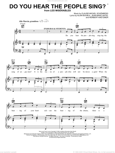 Do You Hear The People Sing? (from Les Miserables)