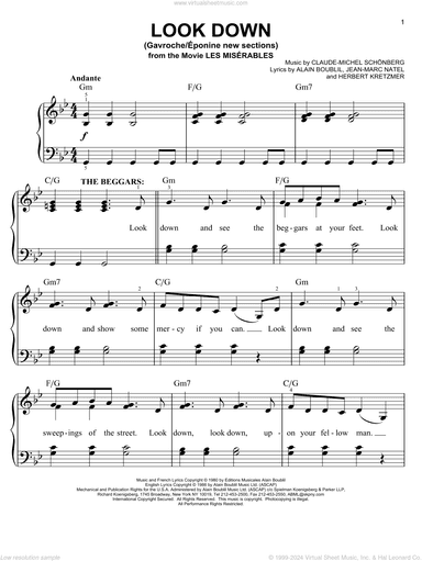 Look Down (Gavroche)