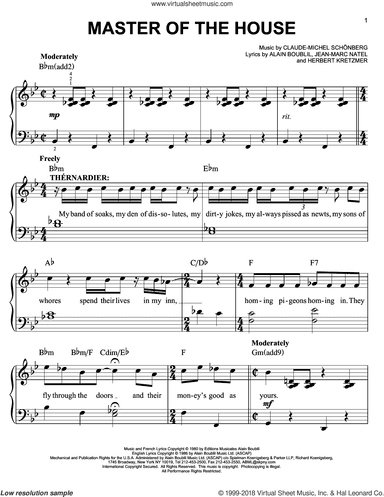 Master Of The House (from Les Miserables)