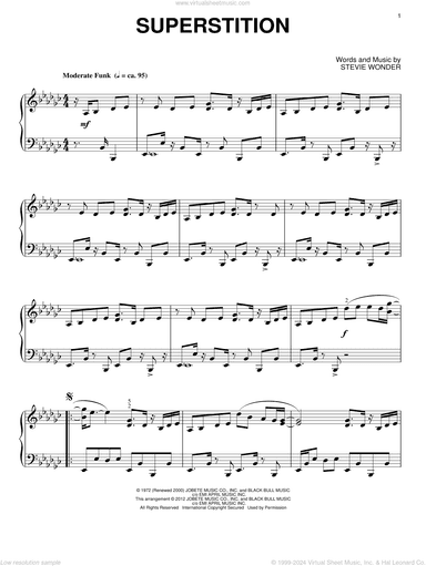 Superstition, (intermediate)