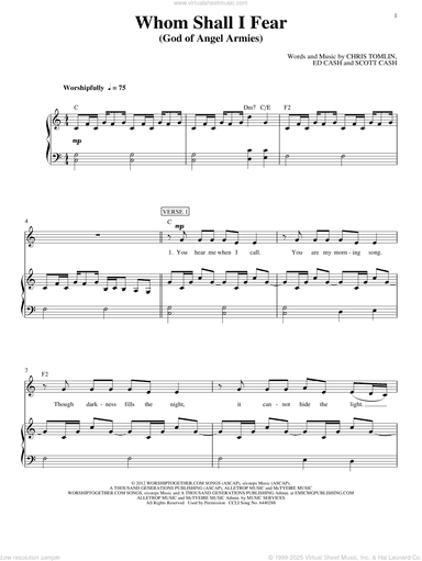 Whom Shall I Fear (God Of Angel Armies)