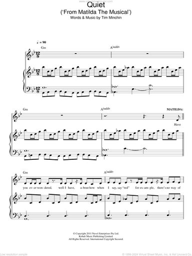 Quiet (from Matilda The Musical)