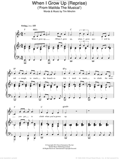 When I Grow Up (Reprise) (from Matilda The Musical)