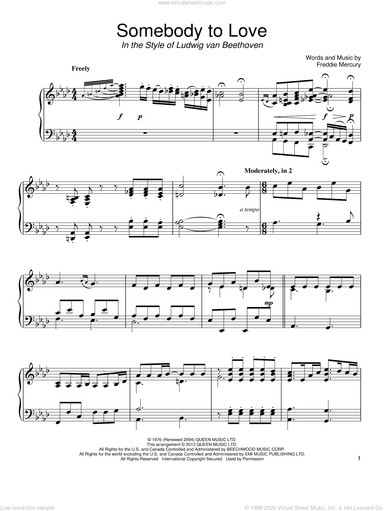 Somebody To Love (in the style of Ludwig van Beethoven)