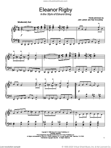Eleanor Rigby (in the style of Edvard Grieg)