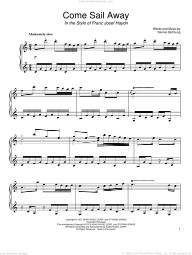 Come Sail Away (from Franz Josef Haydn)