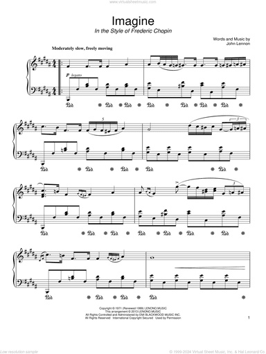 Imagine (in the style of Frederic Chopin)