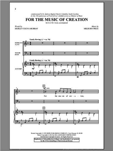 For The Music Of Creation