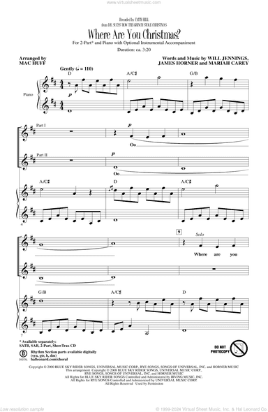 Where Are You Christmas? (arr. Mac Huff) (from How The Grinch Stole Christmas)