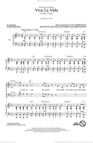 Viva La Vida (arr. Mark Brymer)