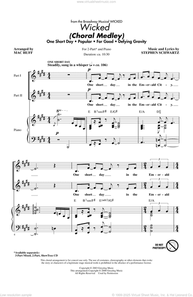 Wicked (Choral Medley) (arr. Mac Huff)