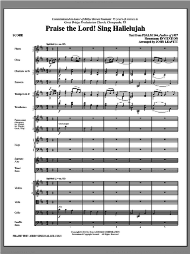Praise The Lord! Sing Hallelujah (COMPLETE)