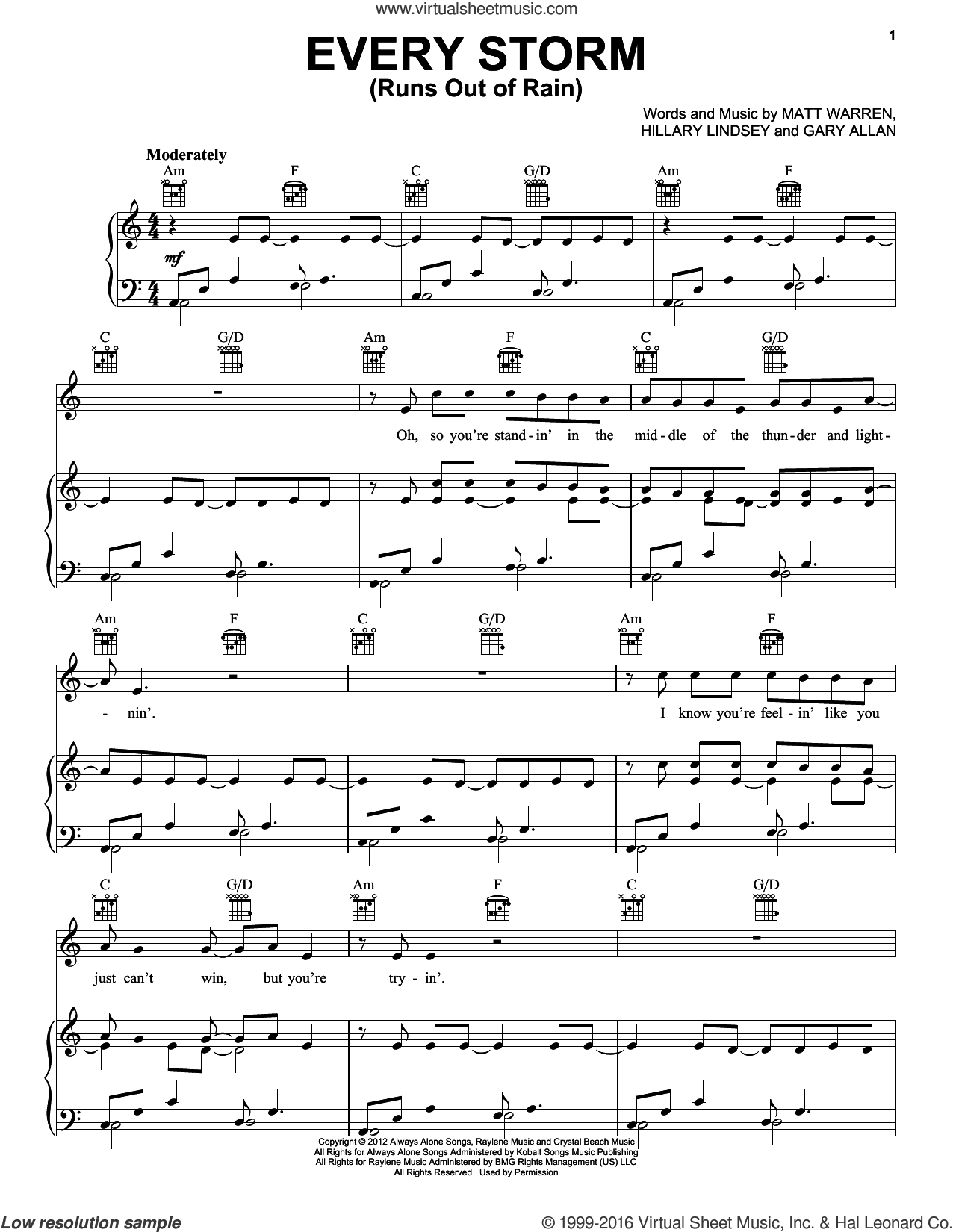 Every Storm (Runs Out Of Rain)