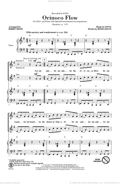 Orinoco Flow (arr. Kirby Shaw)