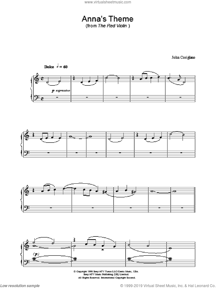Anna's Theme (from The Red Violin)