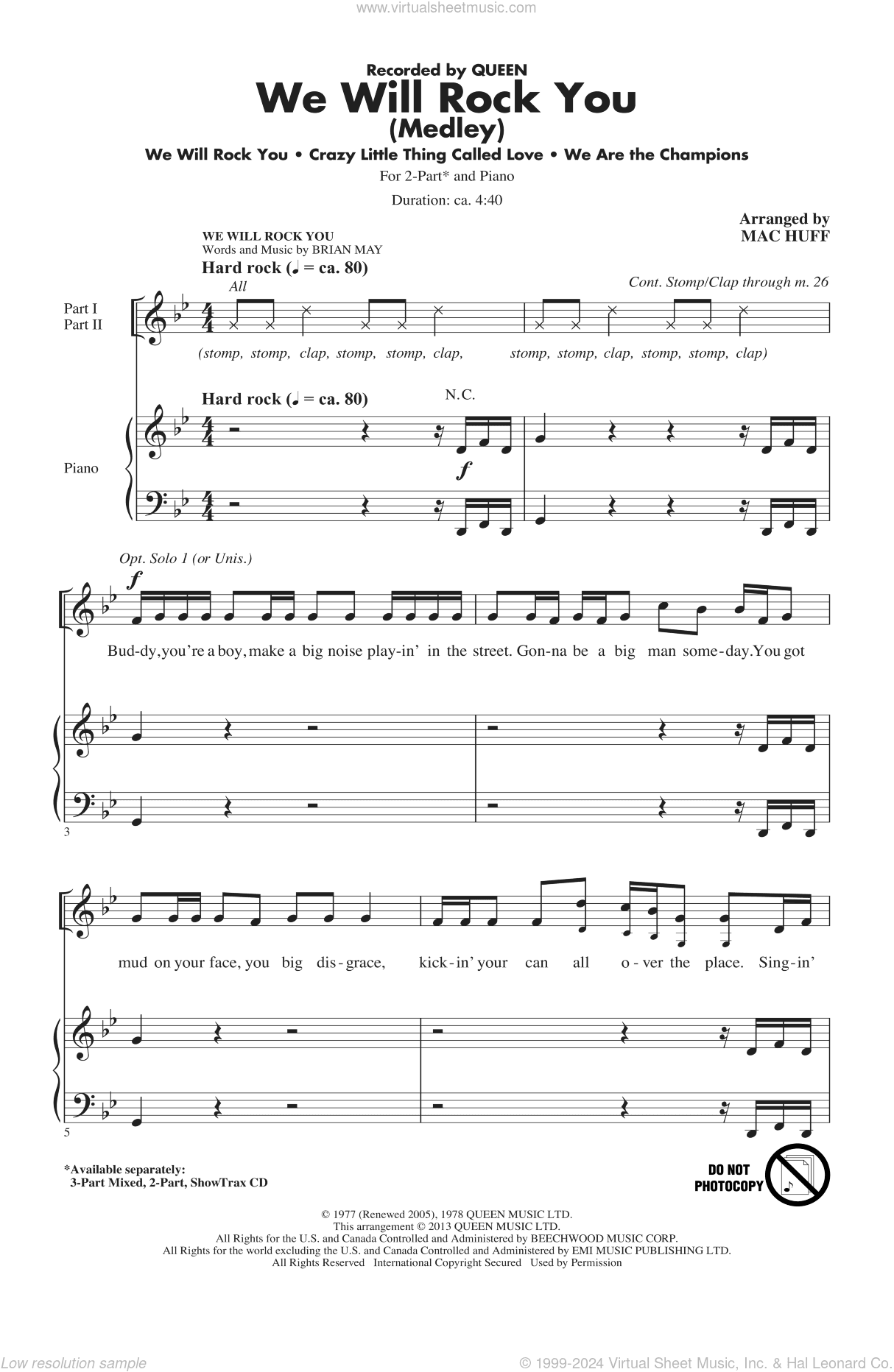 We Will Rock You (Medley) (arr. Mac Huff)