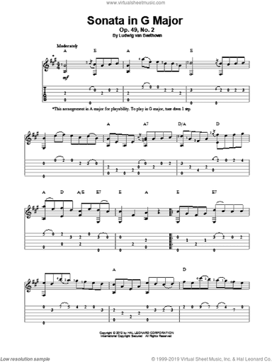 Sonata in G Major, Op. 49, No. 2