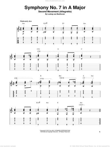 Symphony No. 7 In A Major, Second Movement (Allegretto)