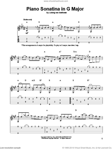 Piano Sonatina In G Major