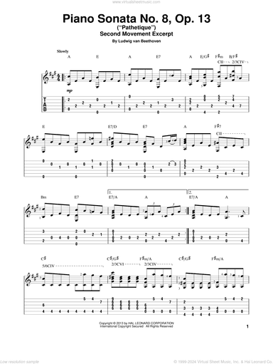 Piano Sonata No. 8, Op. 13 ("Pathetique"), 2nd Movement