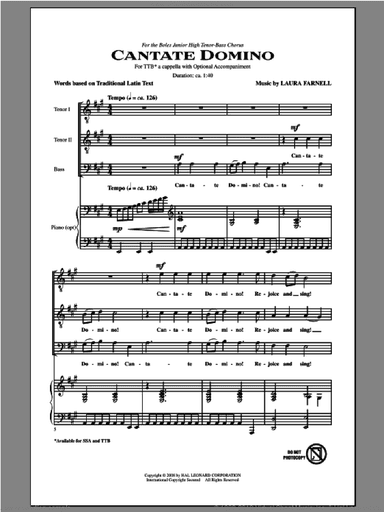 Cantate Domino