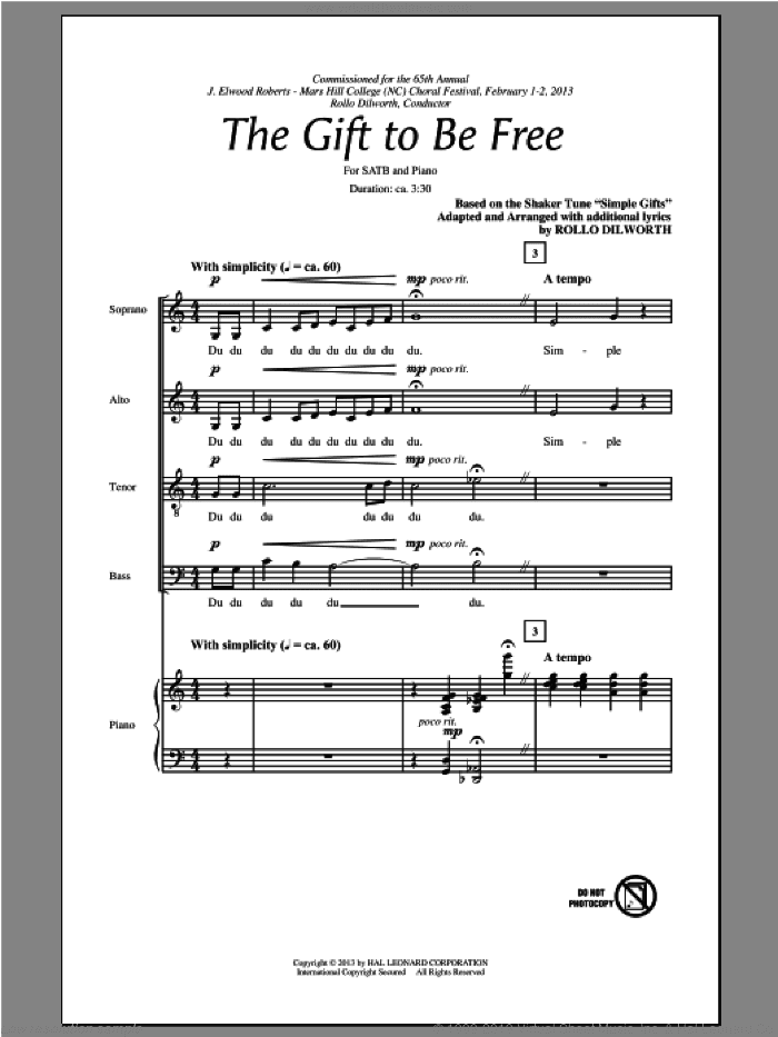 The Gift To Be Free
