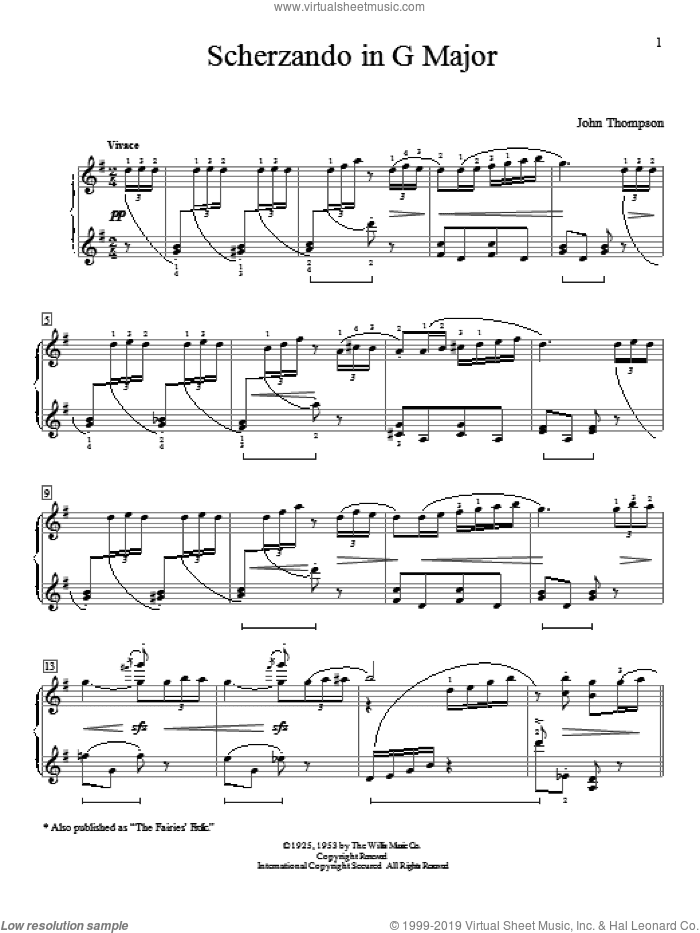 Scherzando In G Major