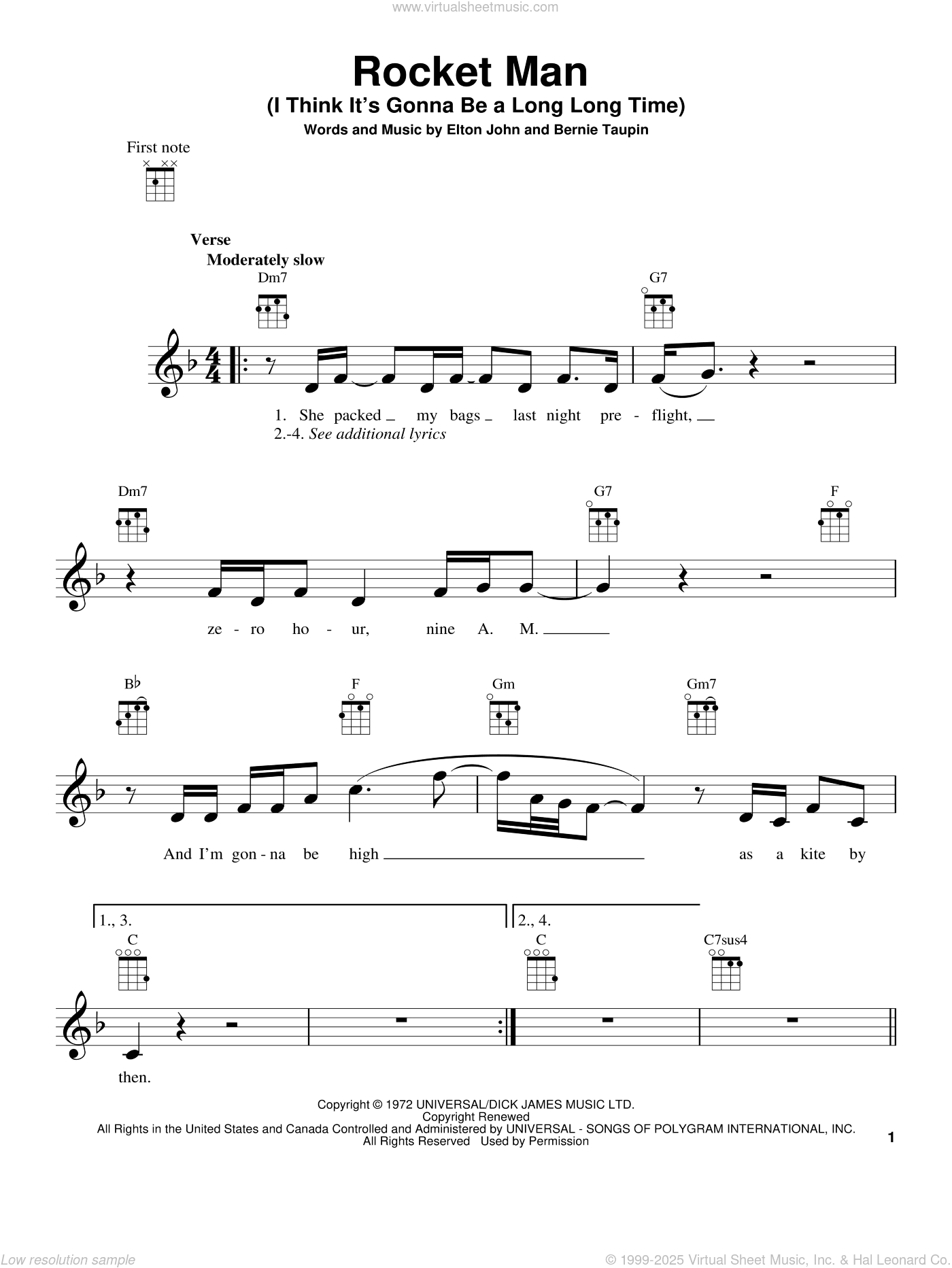 Rocket Man (I Think It's Gonna Be A Long Long Time)