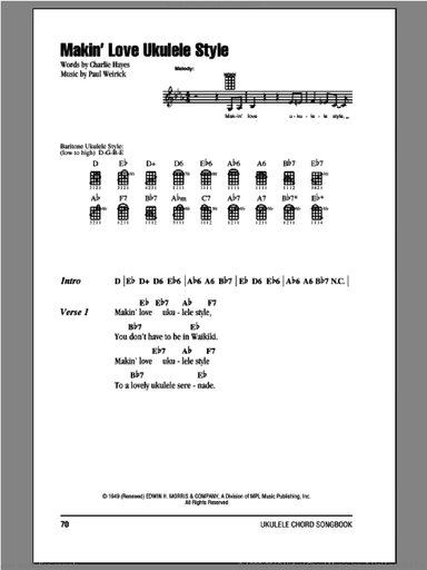 Makin' Love Ukulele Style