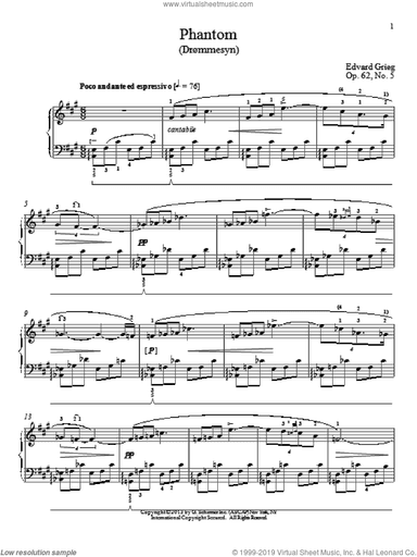 Phantom (Drommesyn), Op. 62, No. 5