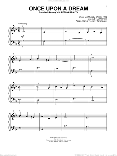 Once Upon A Dream, (beginner)