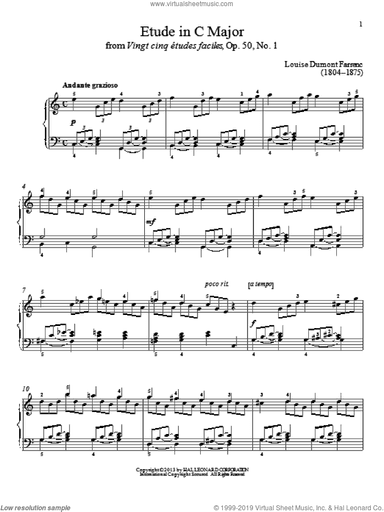 Etude In C Major