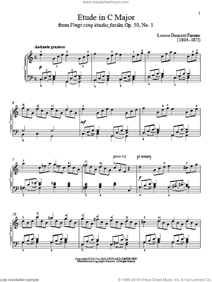 Etude In C Major