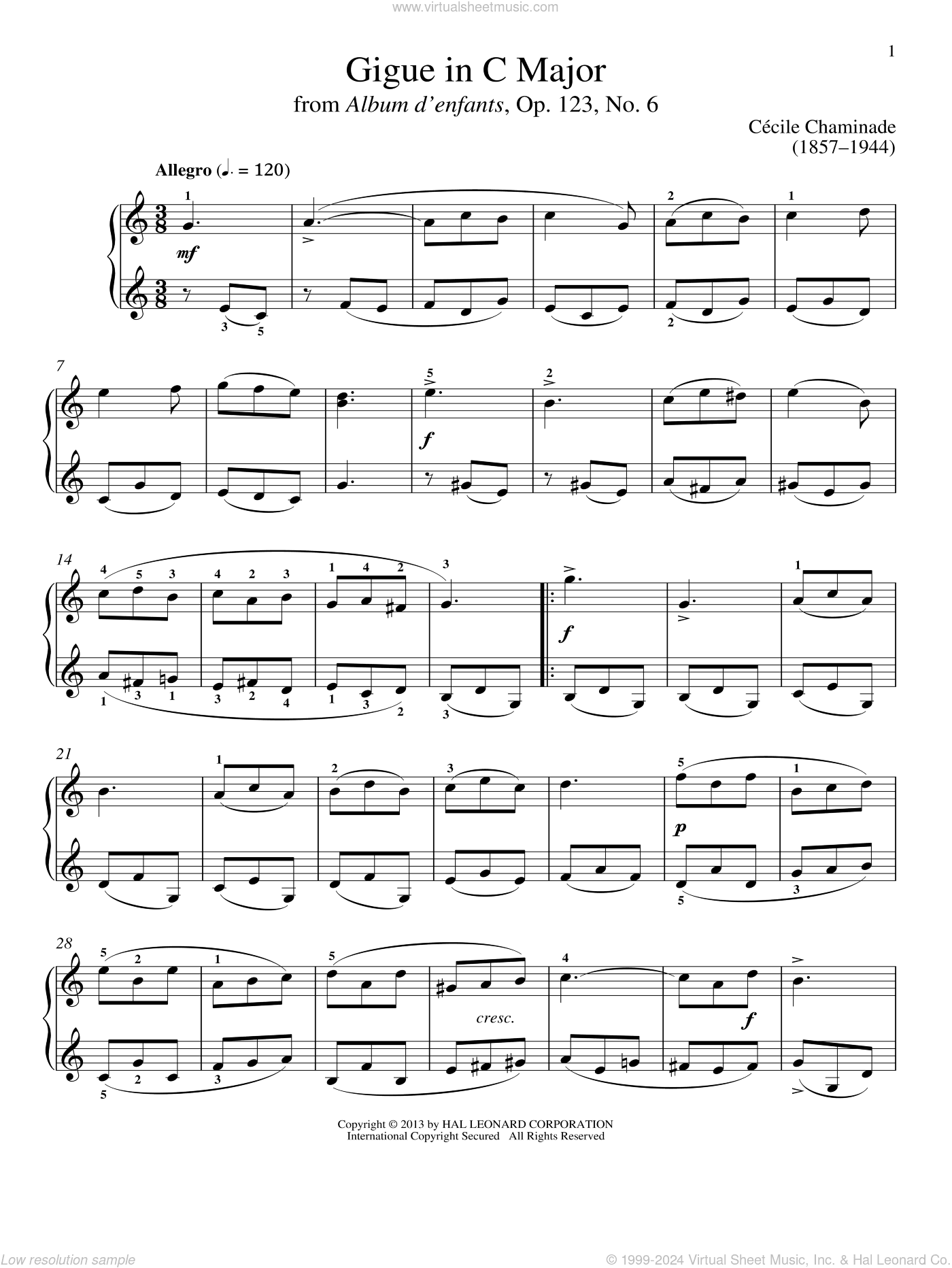 Gigue In C Major