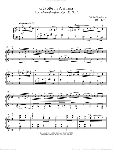 Gavotte In A Minor