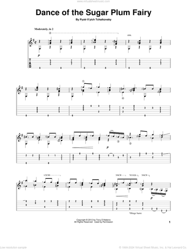 Dance Of The Sugar Plum Fairy (from The Nutcracker) (arr. Tony D'Addono)