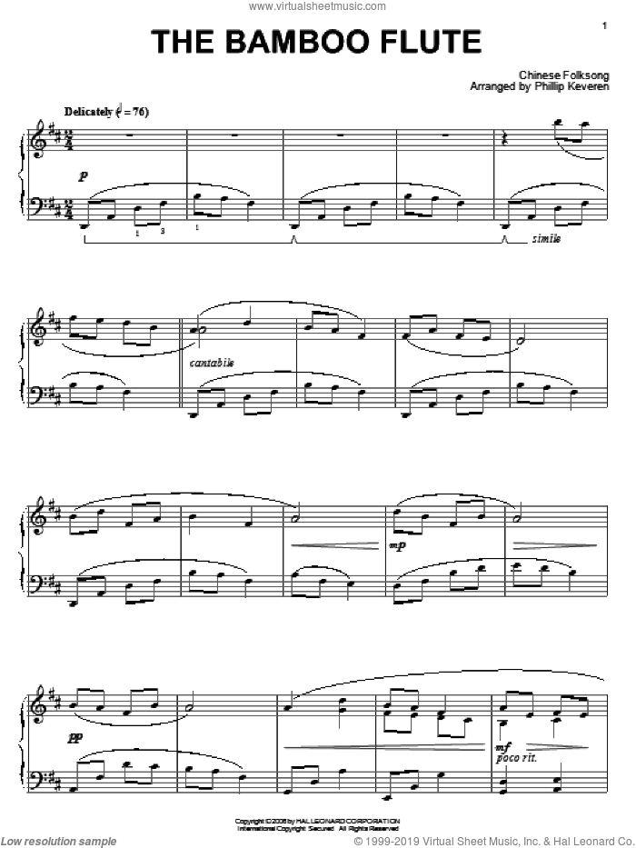 The Bamboo Flute, (intermediate)