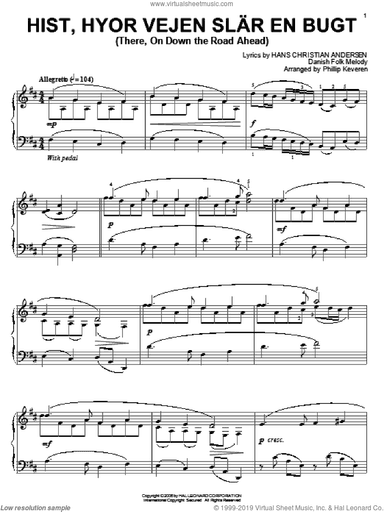 Hist, Hyor Vejen Slar En Bugt (There, On Down The Road Ahead) (arr. Phillip Keveren)