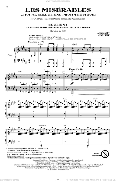 Les Miserables (Choral Selections From The Movie) (arr. Mac Huff)