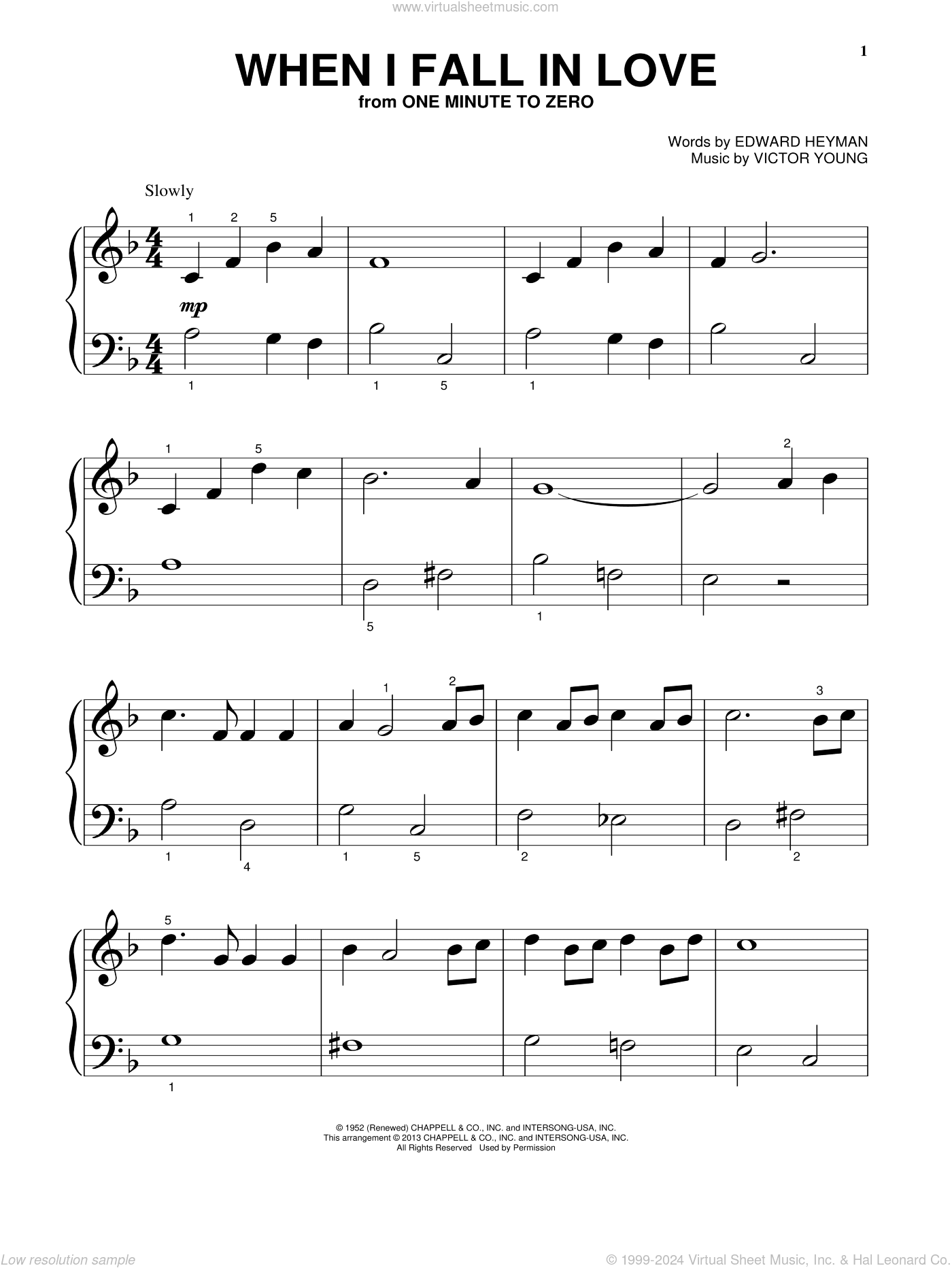 When I Fall In Love (from One Minute To Zero)