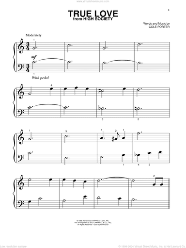 True Love (from High Society), (beginner)