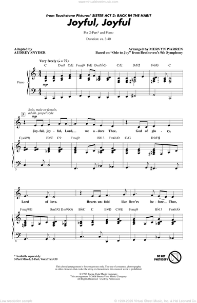Joyful, Joyful (from Sister Act 2) (arr. Audrey Snyder)