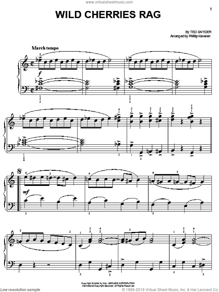 Wild Cherries Rag (arr. Phillip Keveren)