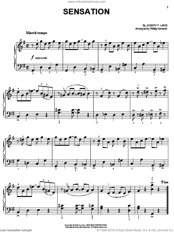 Sensation (arr. Phillip Keveren)