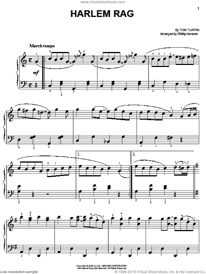 Harlem Rag (arr. Phillip Keveren)