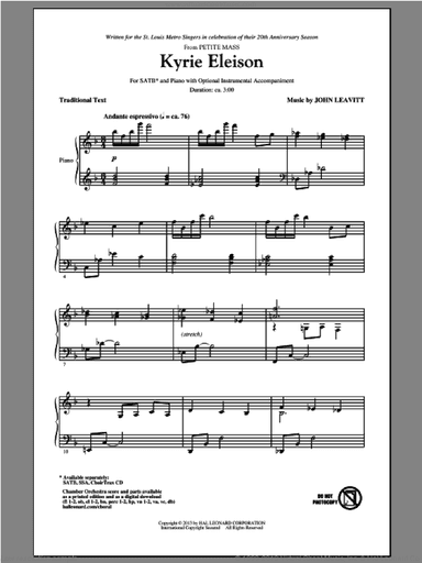 Kyrie Eleison (from Petite Mass)